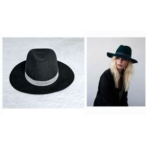 JANESSA LEONE goop fave! wool felt suede-band travel intermix fedora hat $310 m